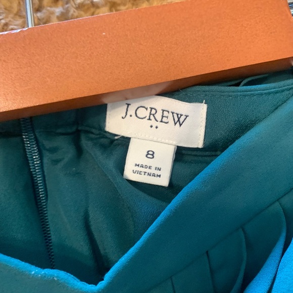 JCrew Hunter Green Pleated Midi Skirt - Picture 4 of 11